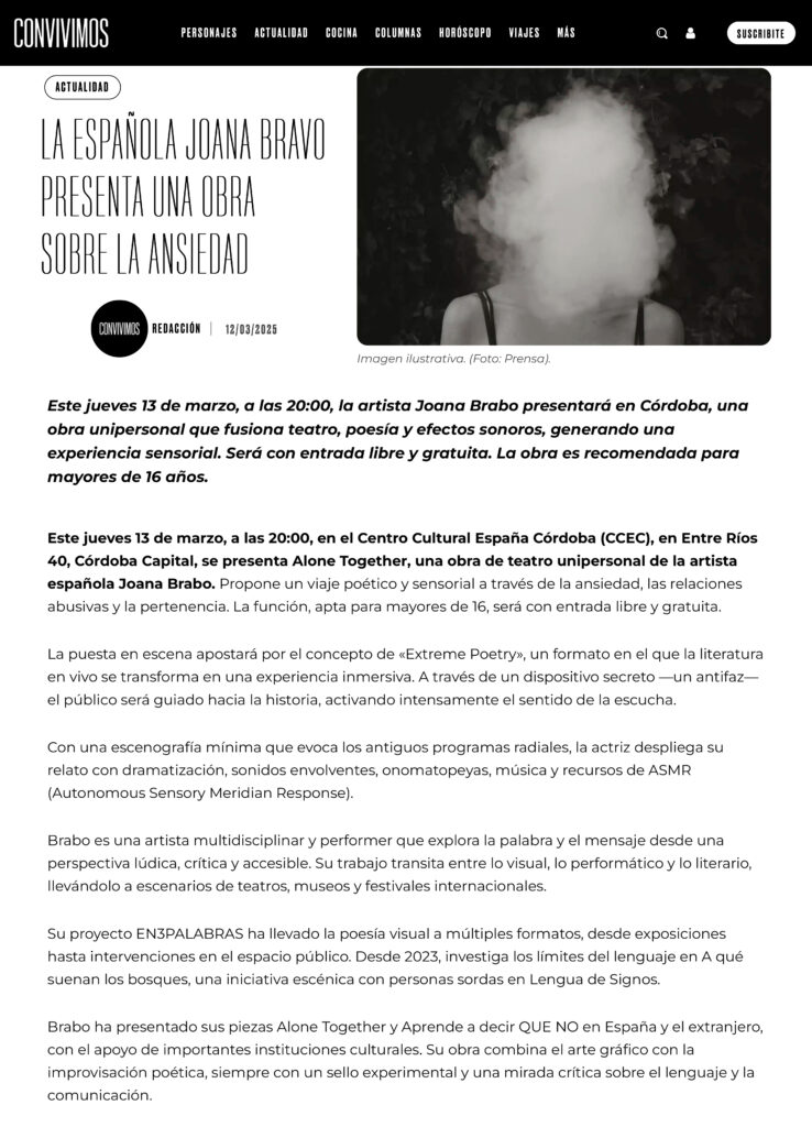 PRENSA ARG COR - CONVIVIMOS l