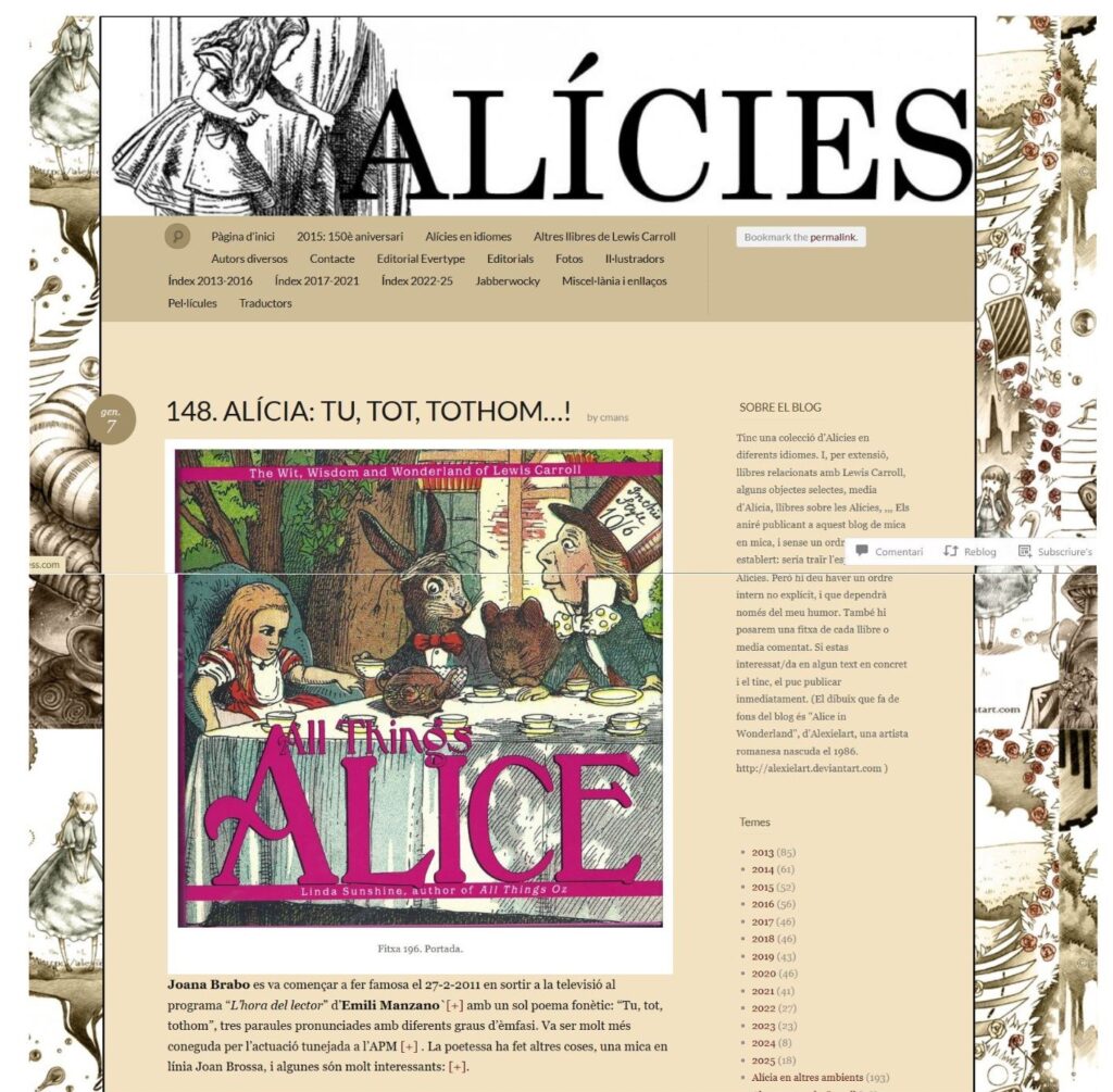 prensa Tututothom Joana Brabo All things Alice - 1