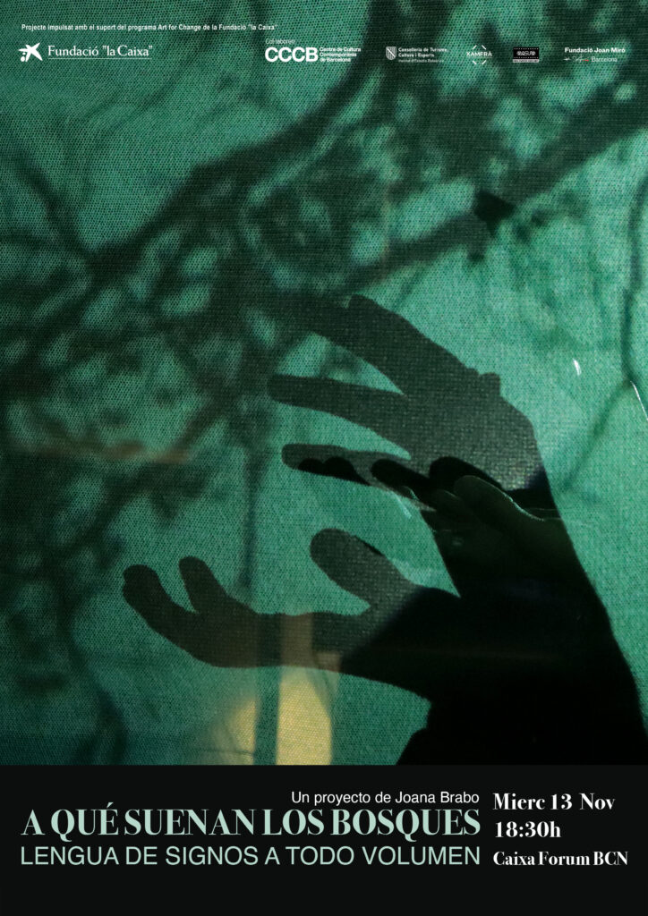 CARTEL CaixaForum BCN A que suenan los bosques JOANA BRABO