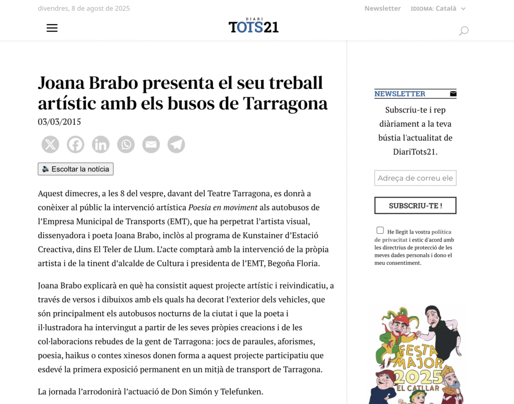 PRENSA Poesia en Moviment JoanaBrabo tots 21