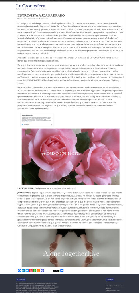 PRENSA bio JOANA BRABO La Cronosfera 3